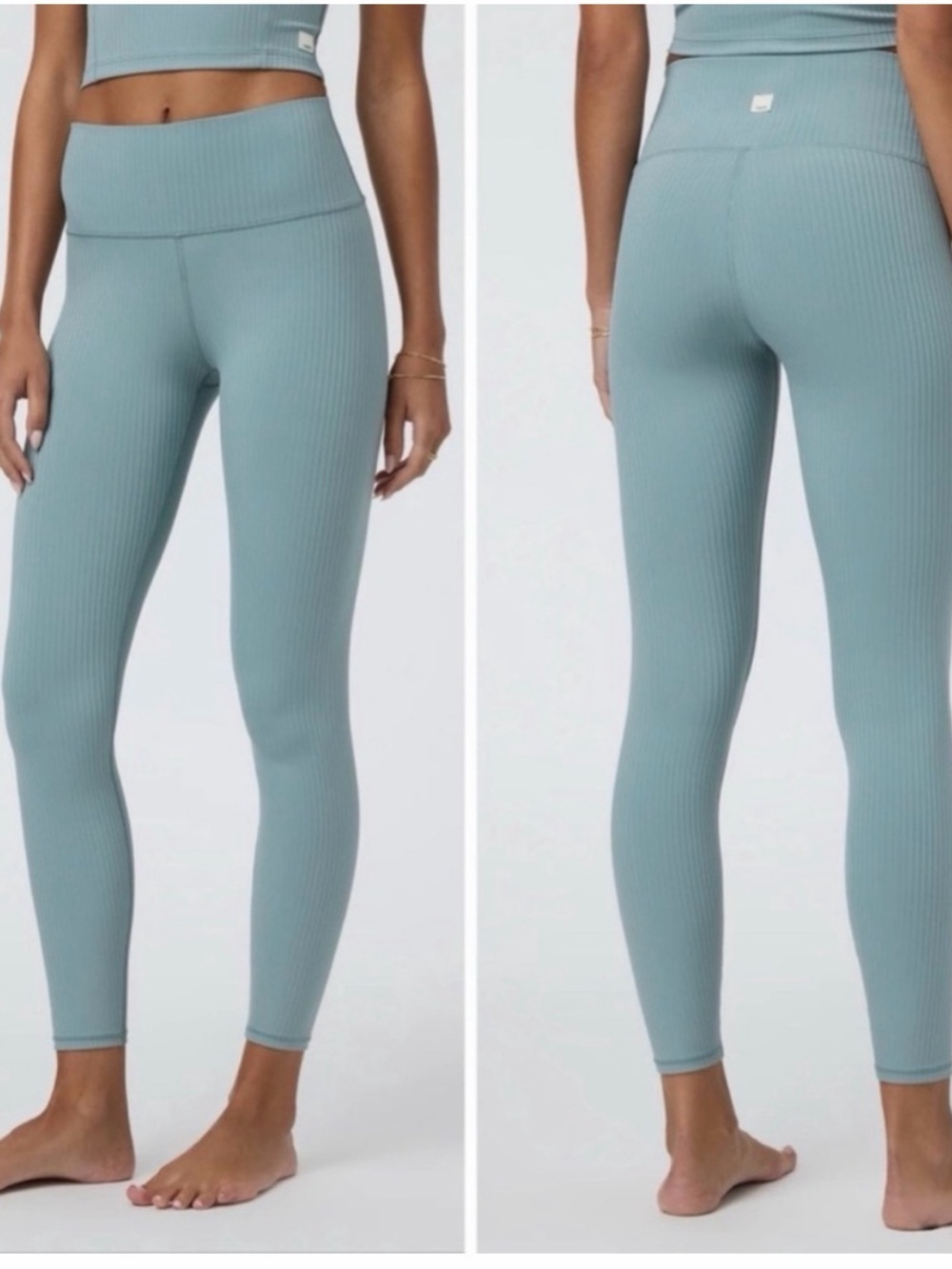Vuori Inversion Rib Legging in Mist
